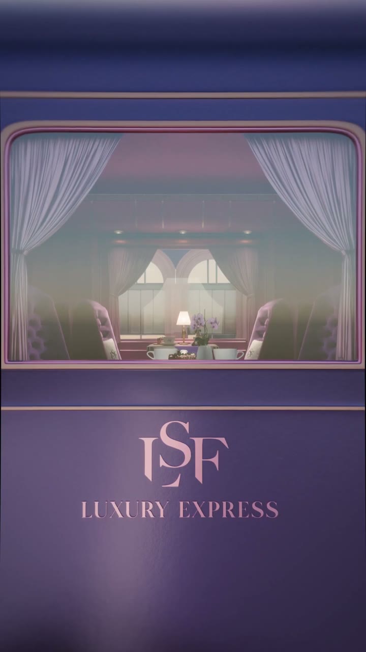 Luxury Shopping Festival train, environment 3D by Yellow
