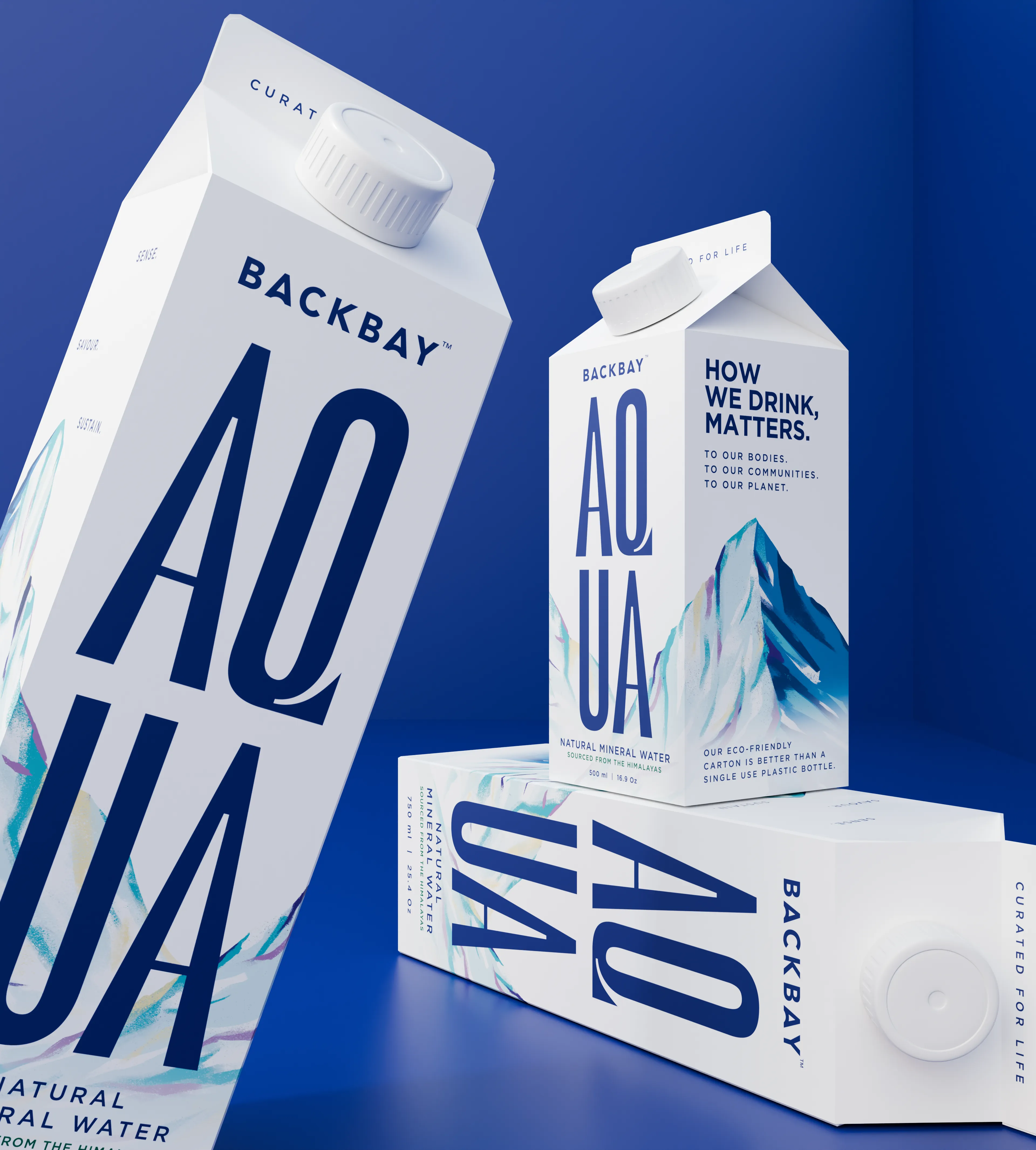 Backbay, Himalayan-sourced water in paperboard carton