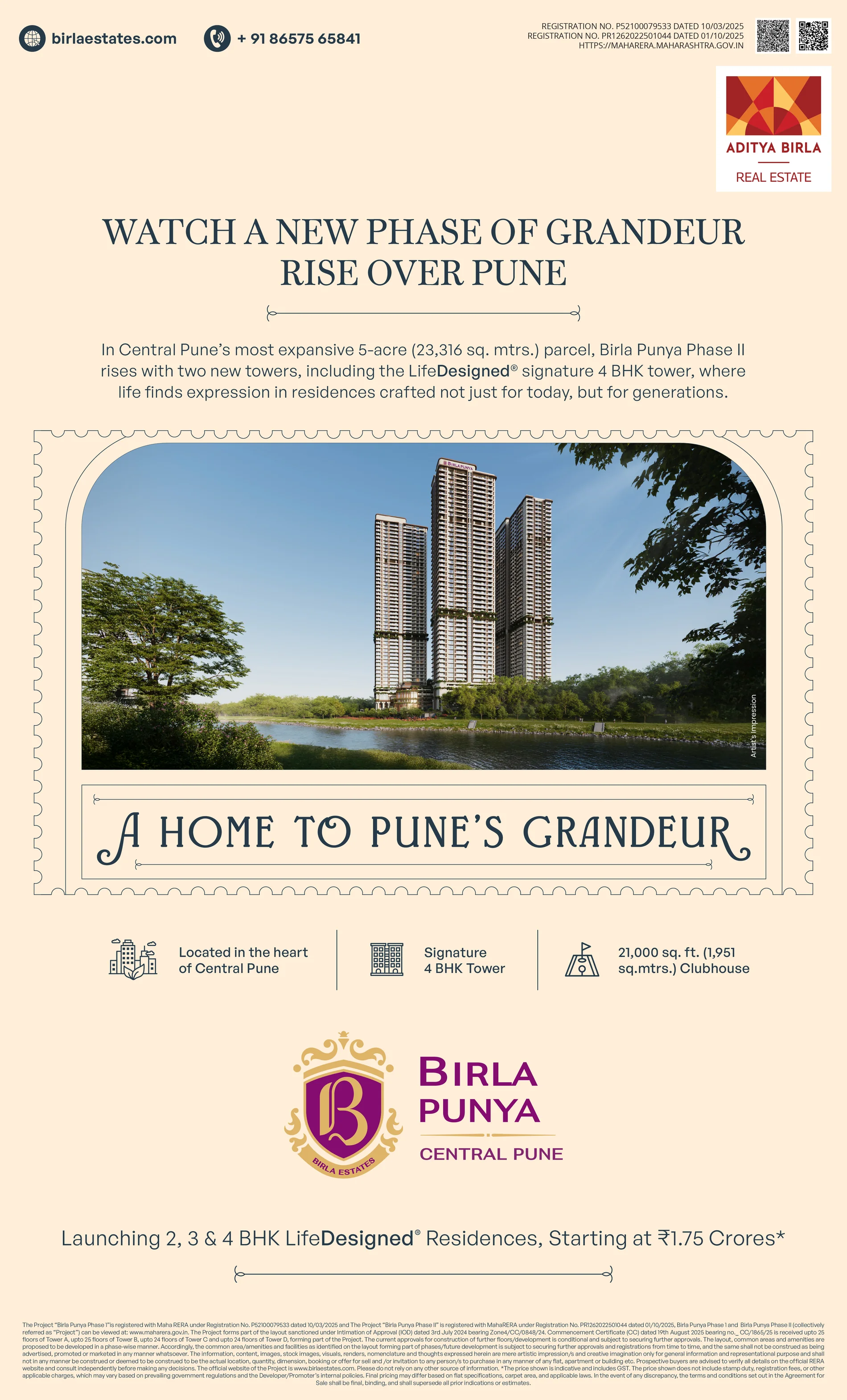 Birla Estates render mailer 01
