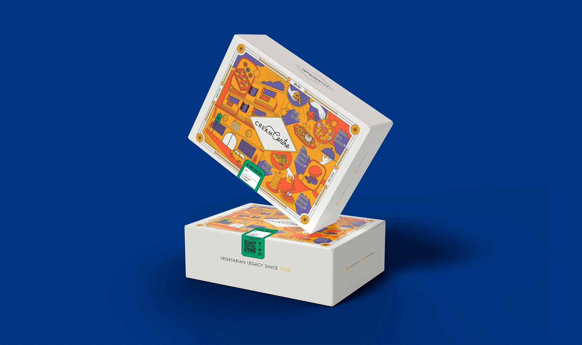 Cream Centre identity system