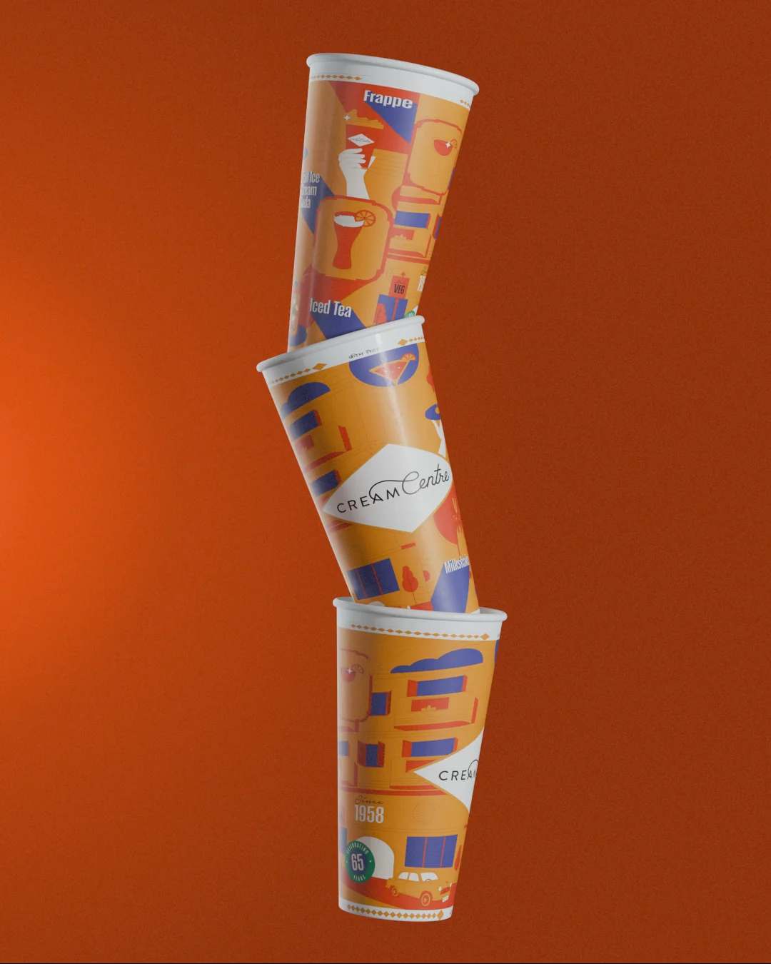 Cream Centre identity system
