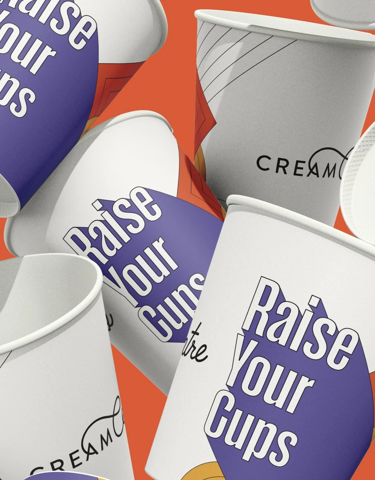 Cream Centre identity system