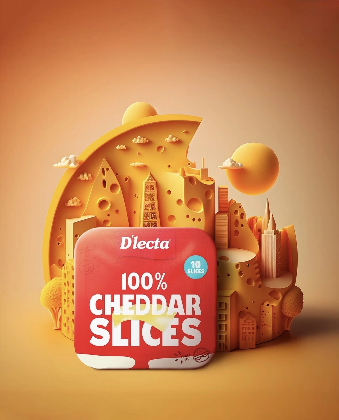 D&rsquo;lecta 100% Cheddar
