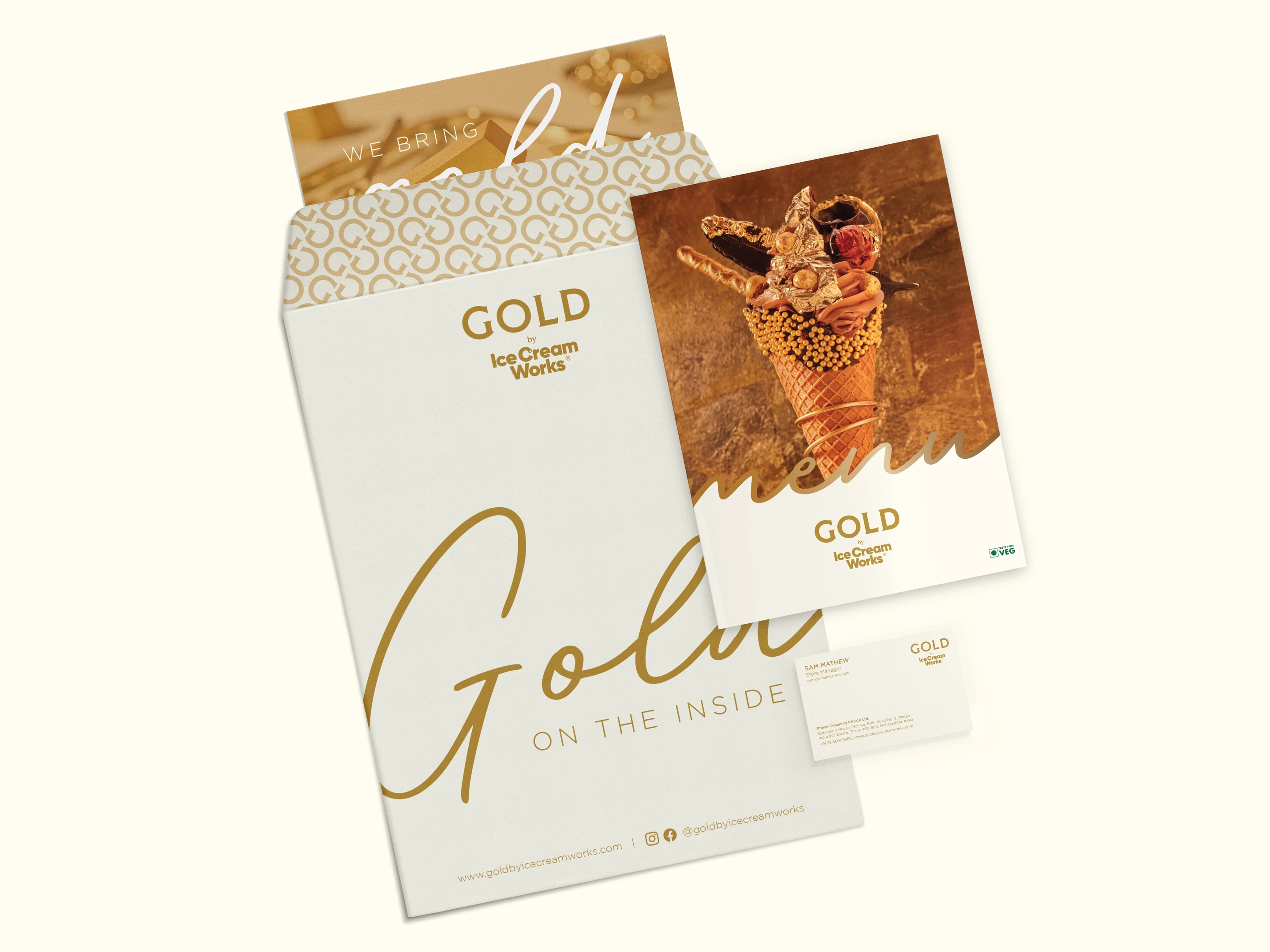 GOLD by ICW identity and packaging