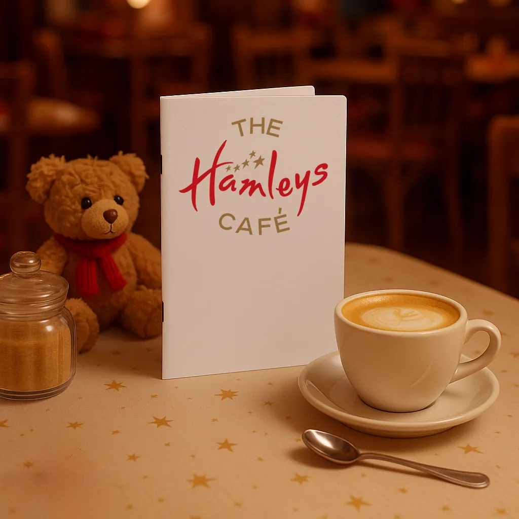 Hamleys Caf&eacute; identity in the room