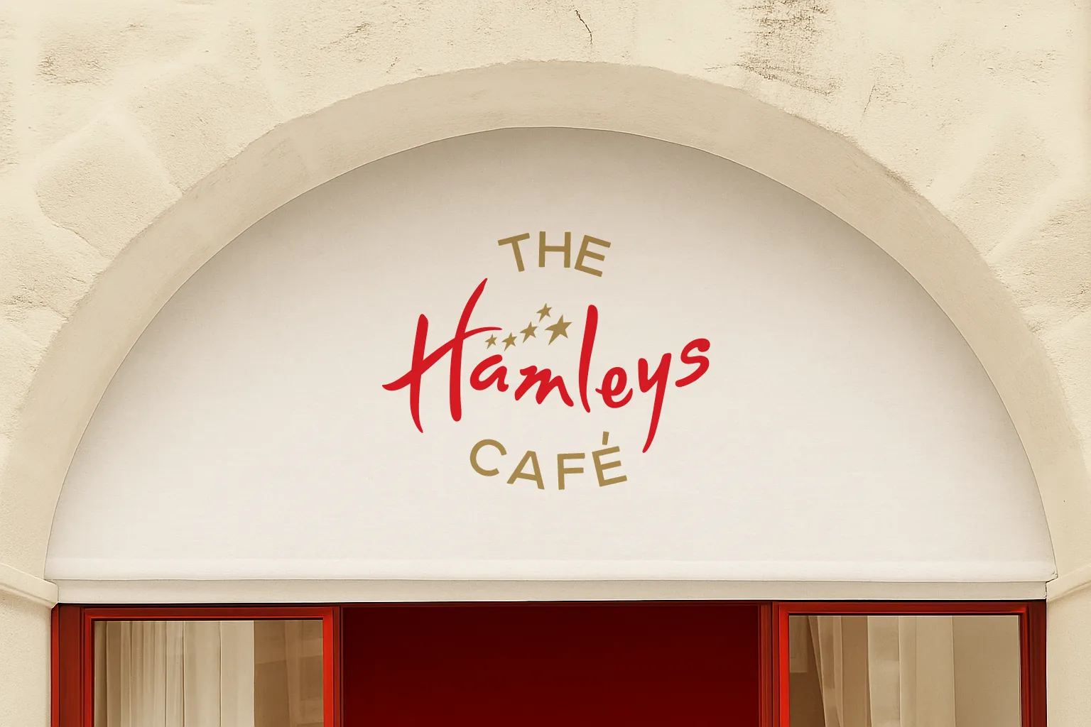 Hamleys Caf&eacute; brand application