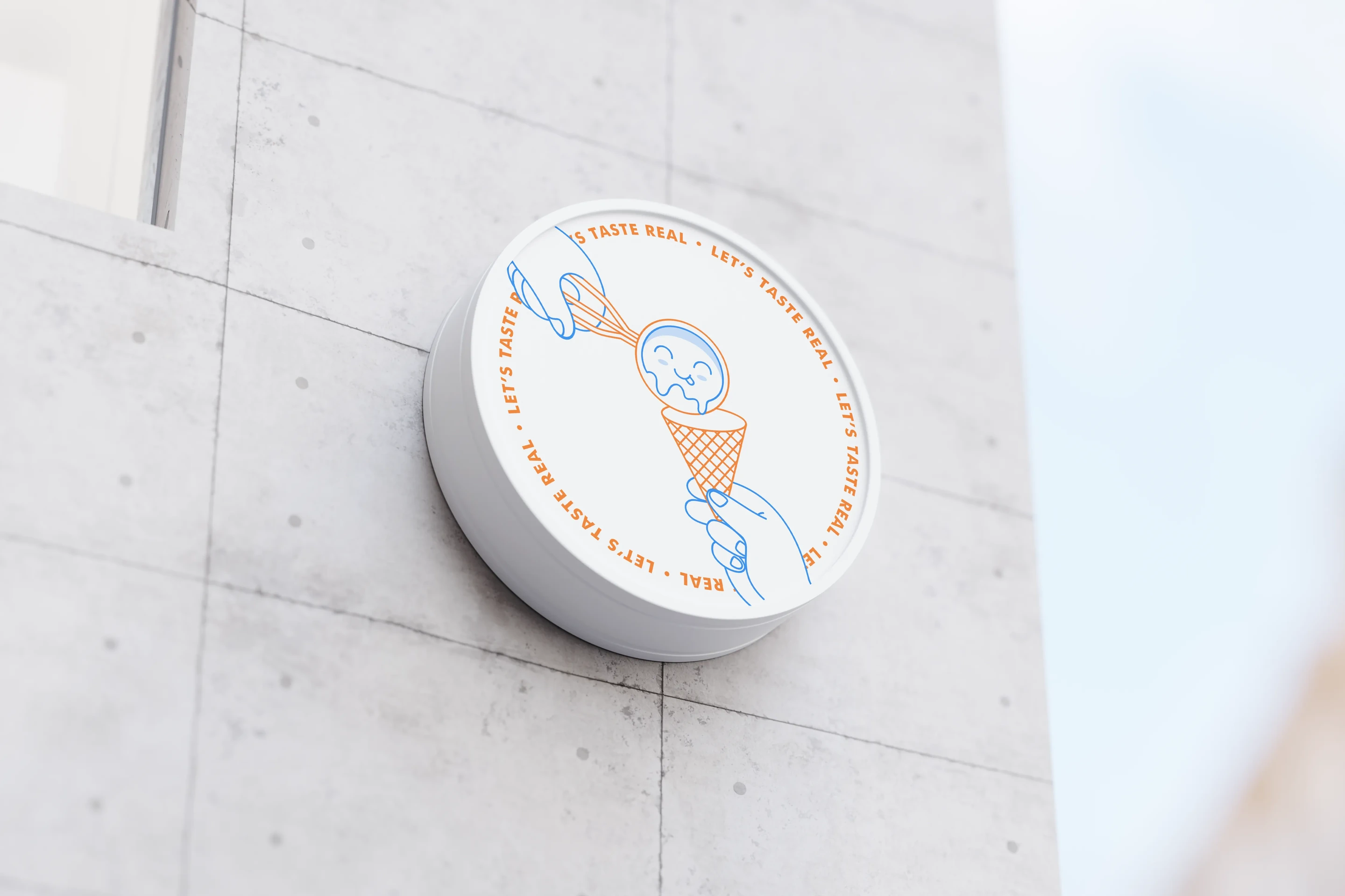 Ice Cream Works logo application