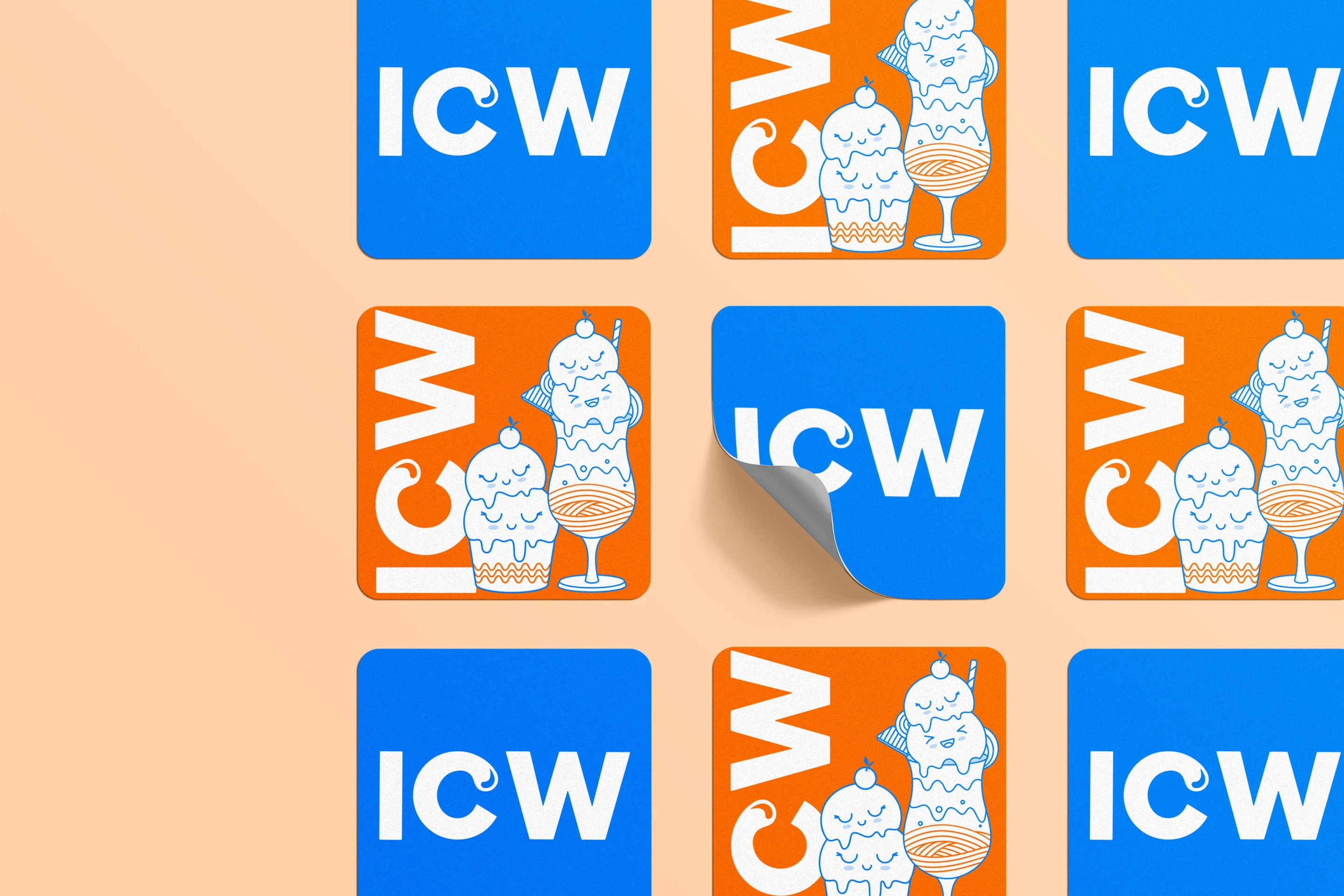 Ice Cream Works brand in application
