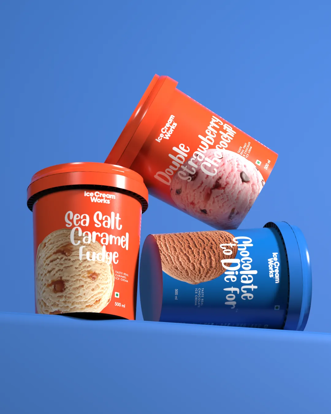 Ice Cream Works range packaging