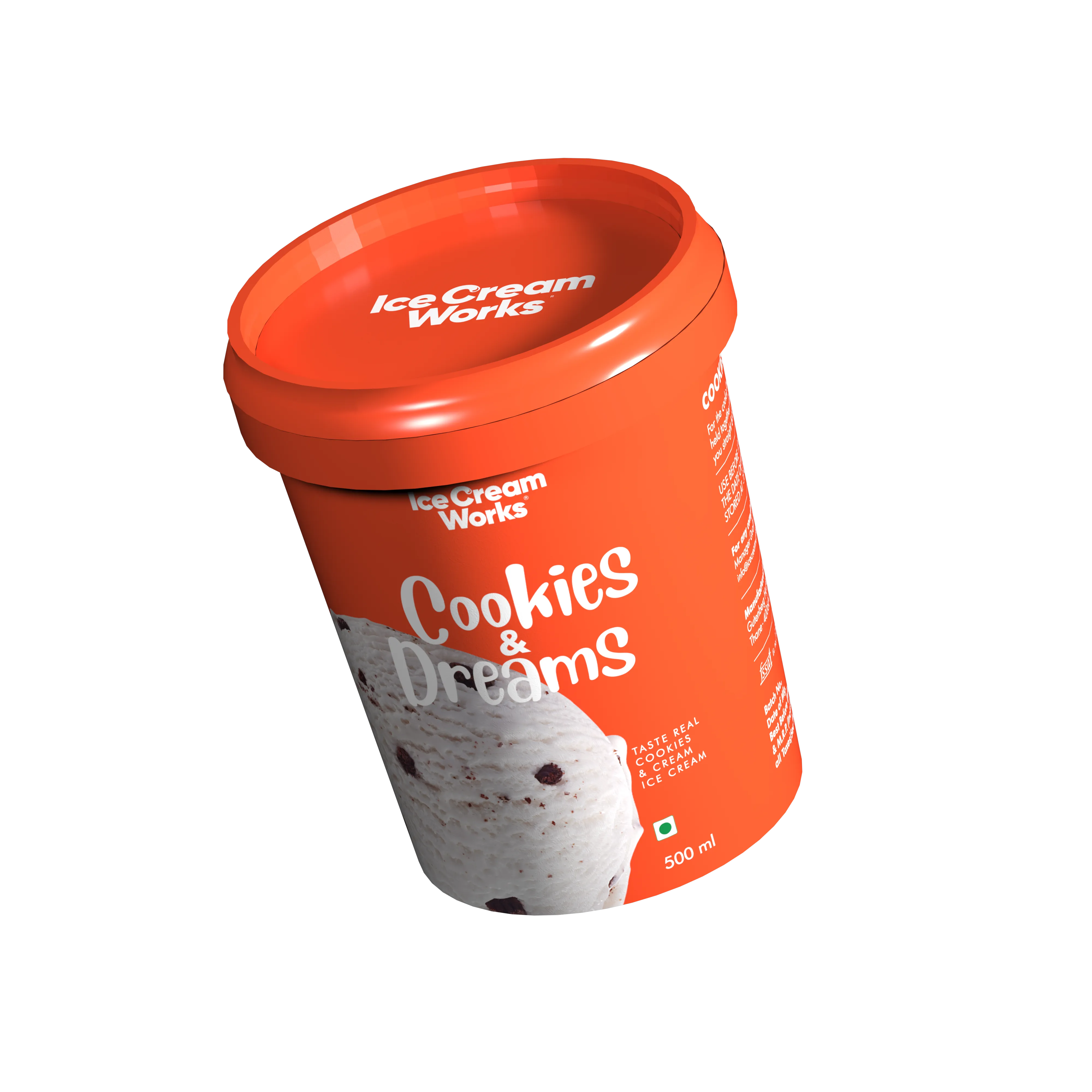 Ice Cream Works packaging render