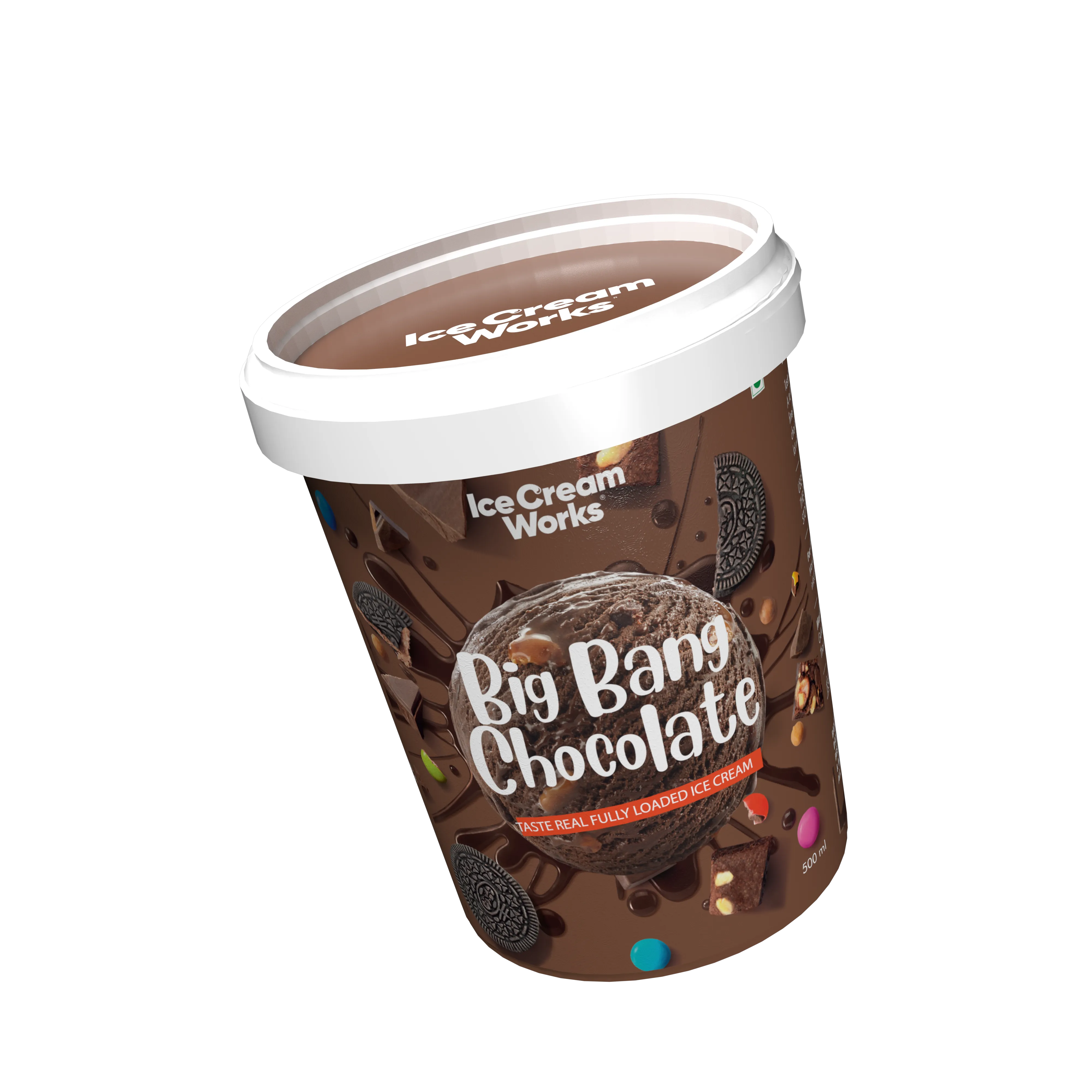 Ice Cream Works packaging render