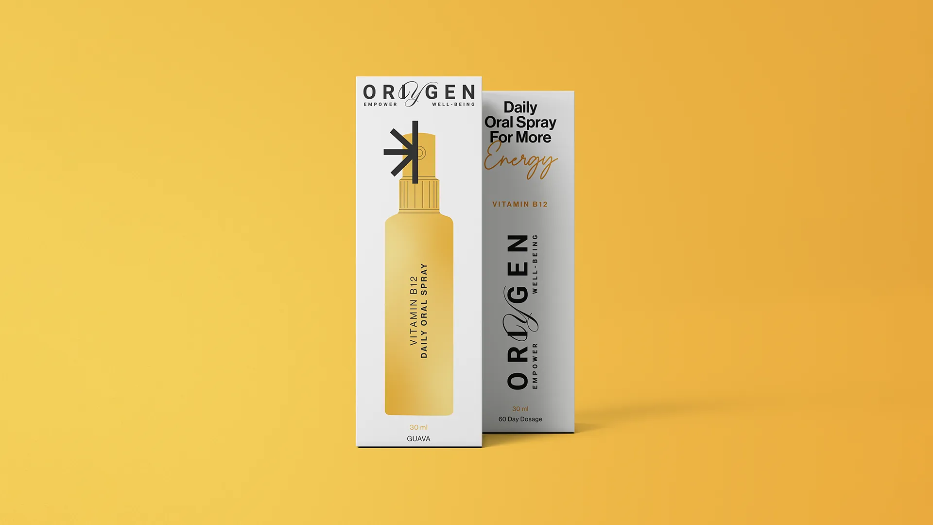 Oriygen identity and wordmark
