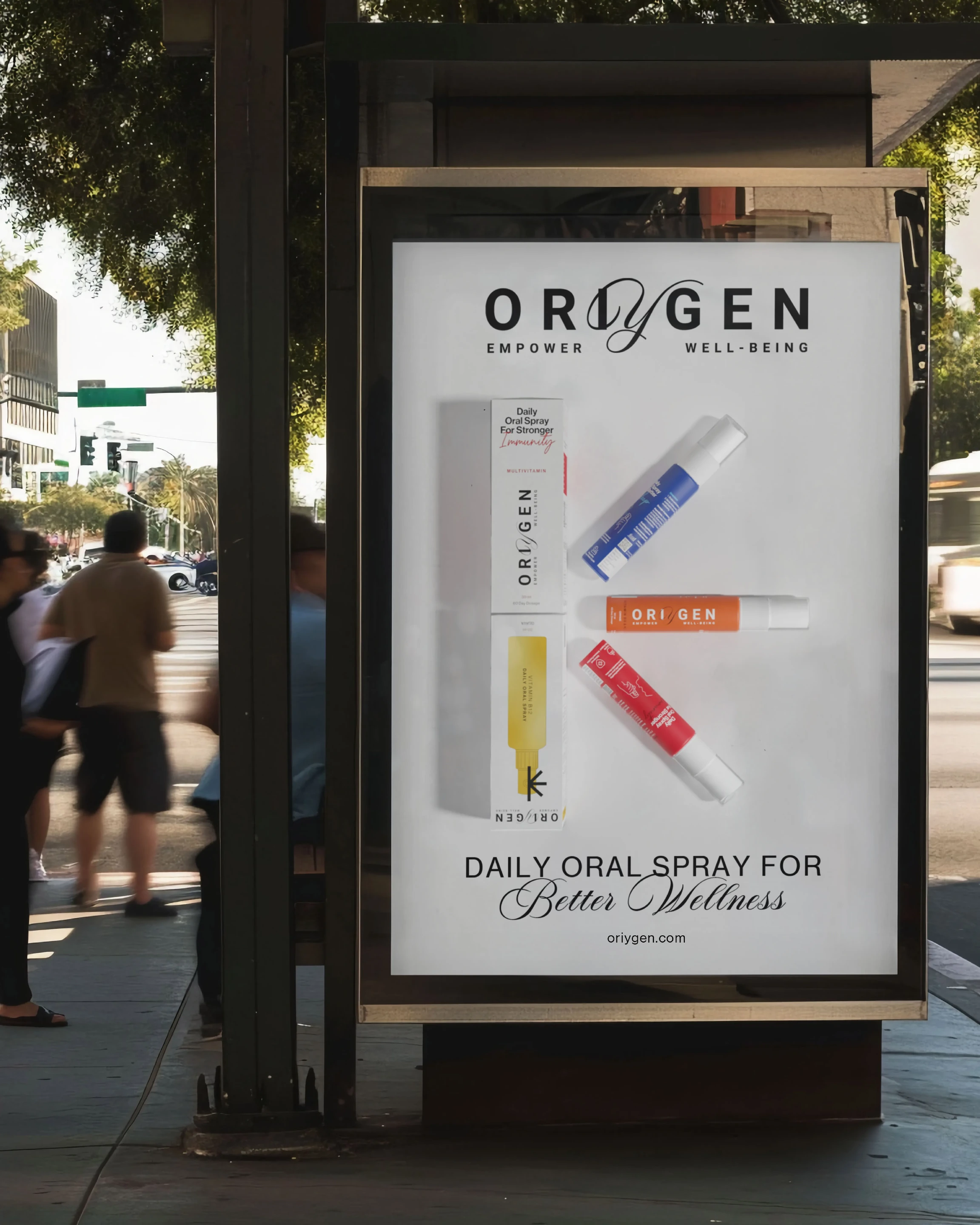 Oriygen benefit-led palette