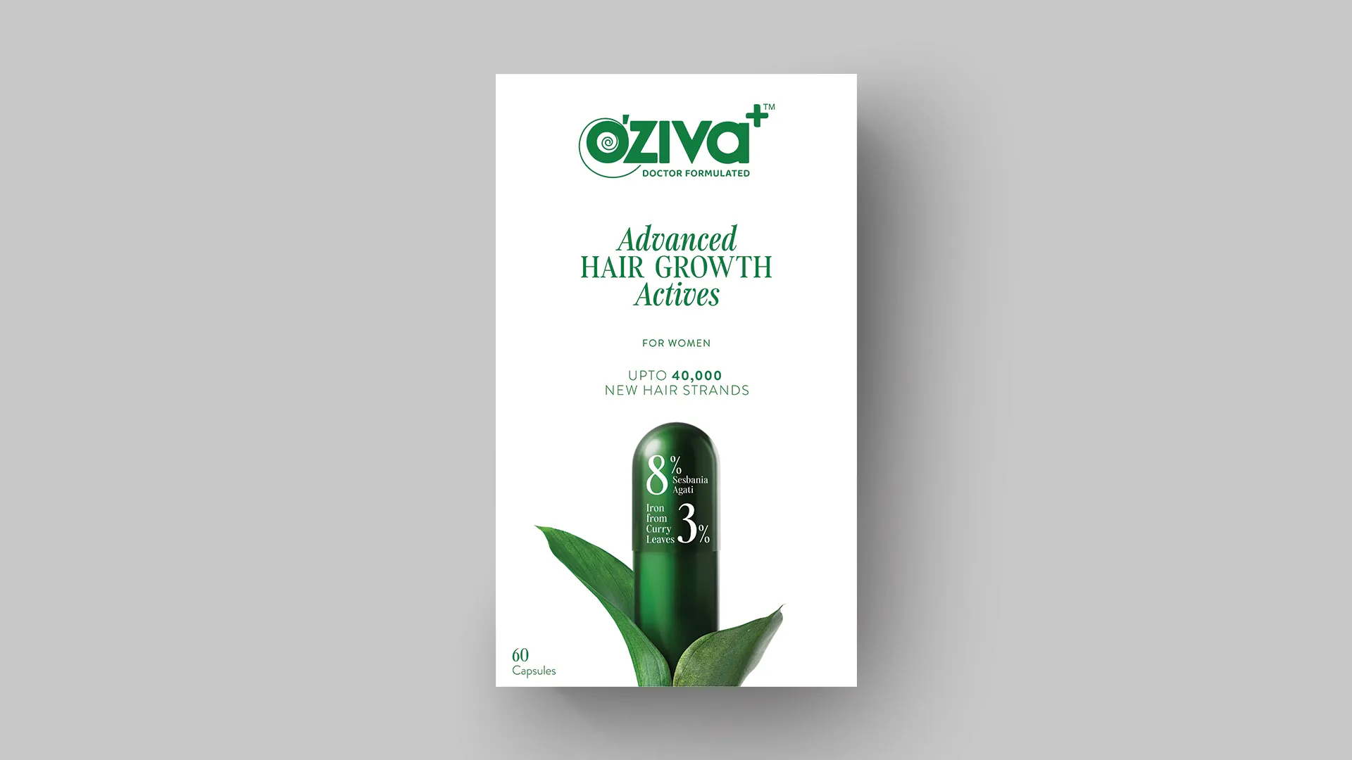 OZiva Advanced packaging · capsule jar