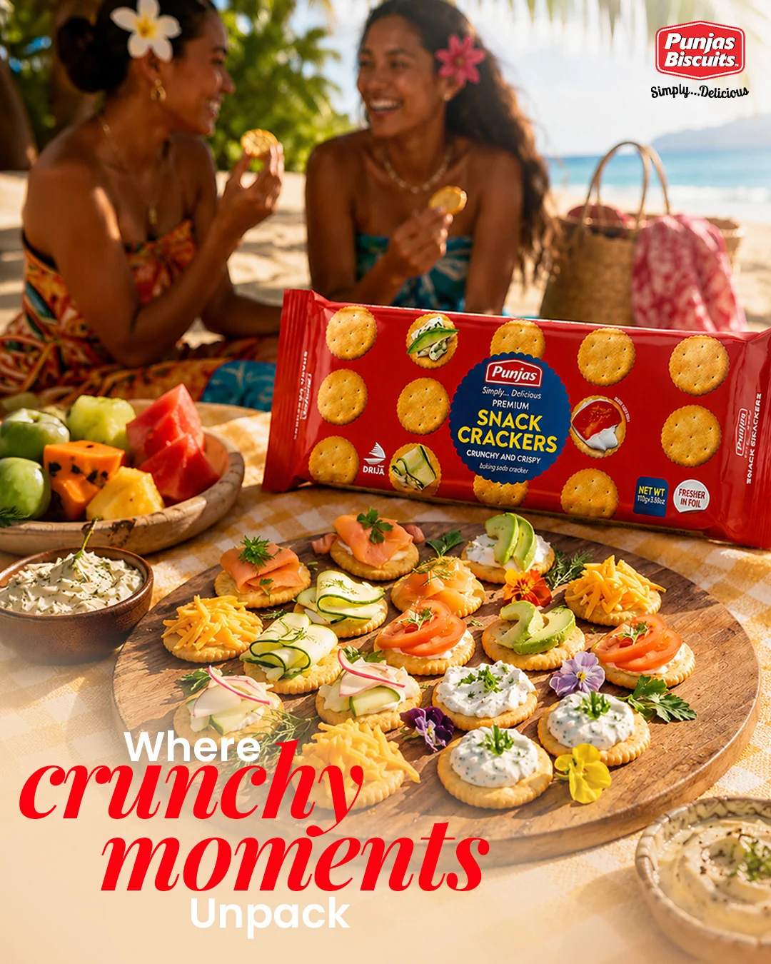 Punjas Snack Crackers social creative