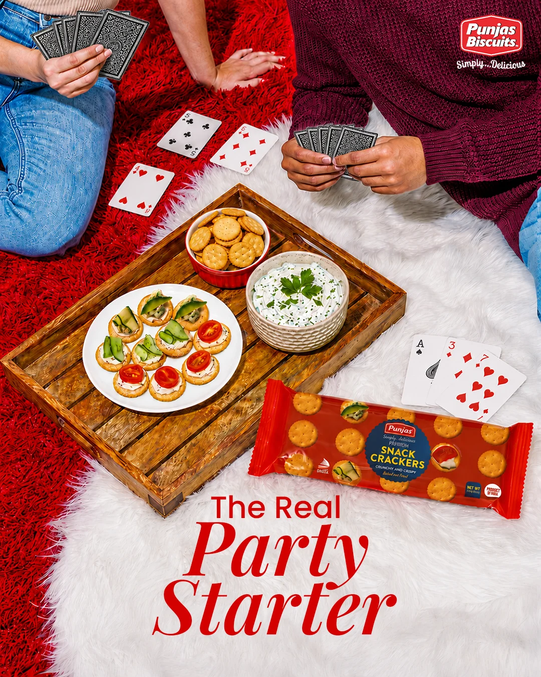 Punjas Snack Crackers social creative