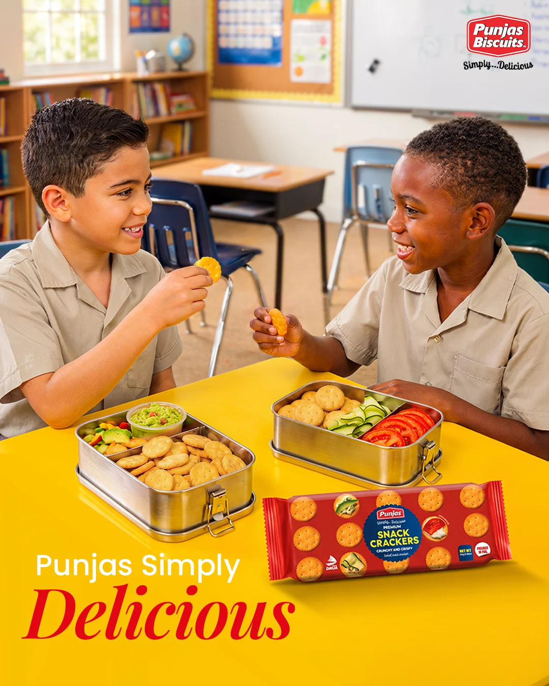 Punjas Snack Crackers social creative