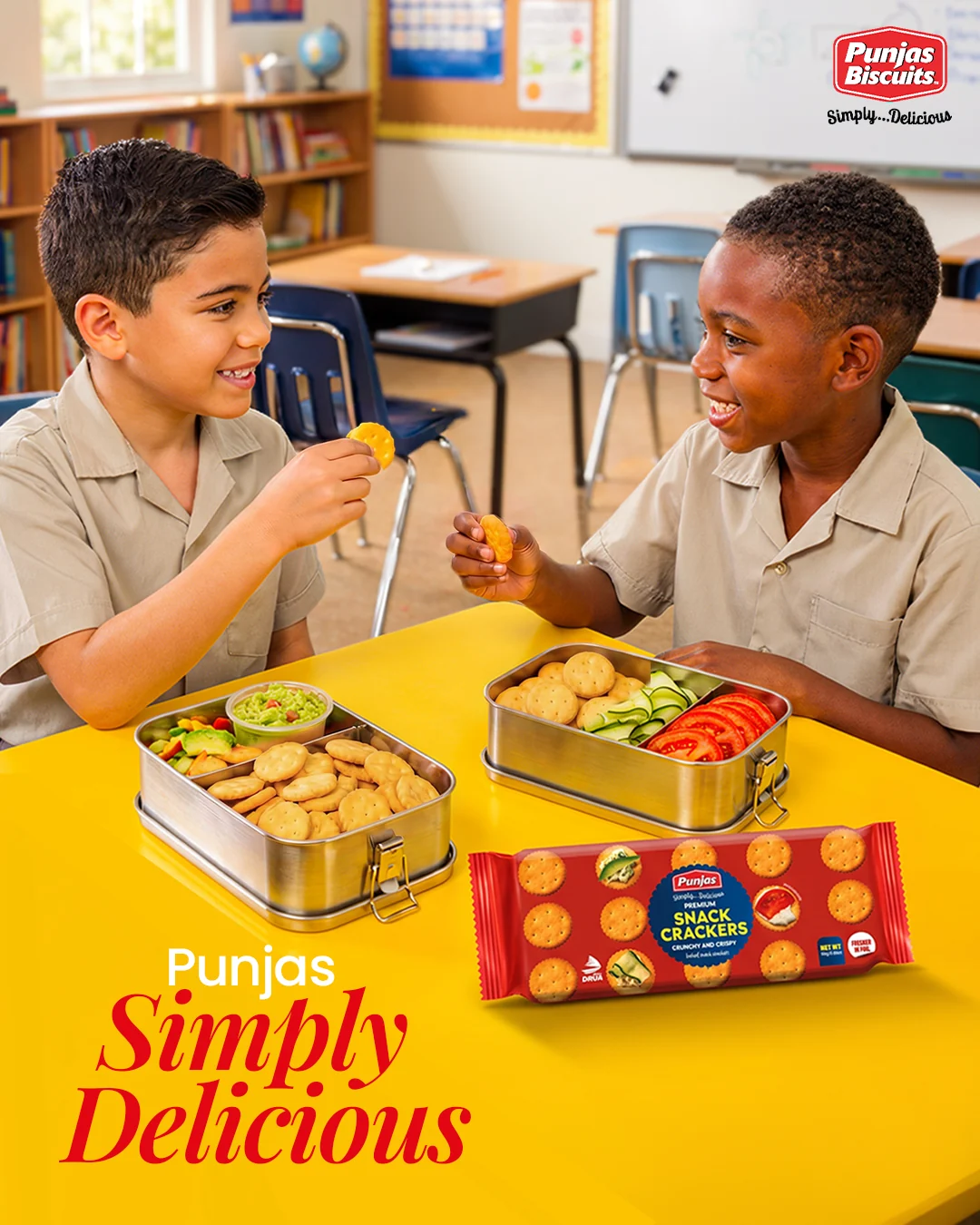 Punjas Snack Crackers social creative