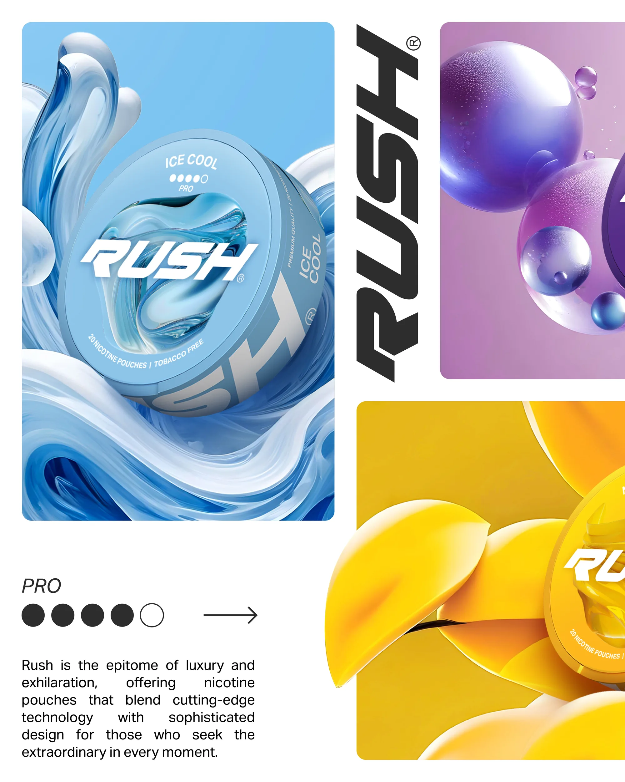 Rush, the flavour-led pouch range